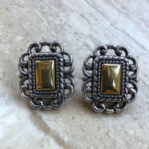 Brighton Gold & Silver Post Earrings